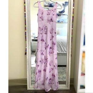 Byer Too Vintage Floral Crinkle Maxi Dress